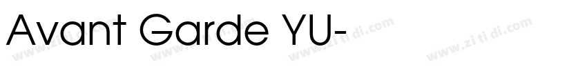 Avant Garde YU字体转换